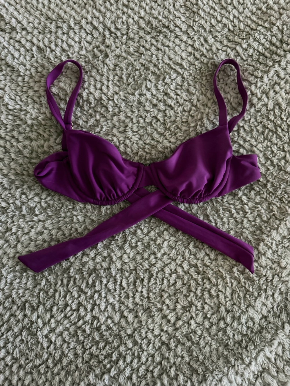 Skatie Purple Bikini Top